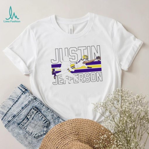 Justin Jefferson player action pose funny shirt