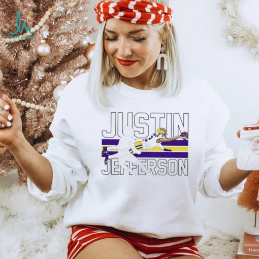 Justin Jefferson player action pose funny shirt