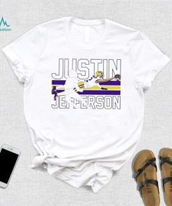 Justin Jefferson player action pose funny shirt