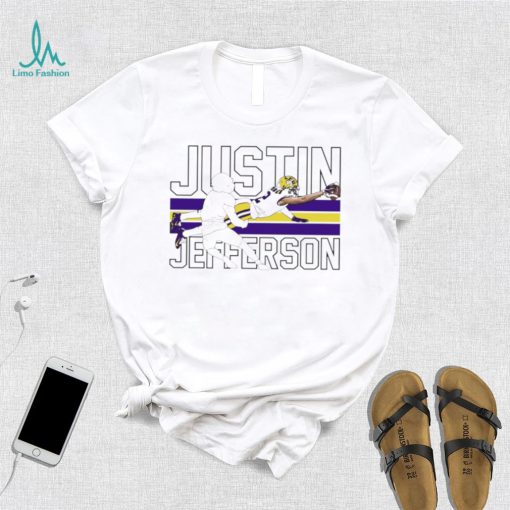 Justin Jefferson player action pose funny shirt