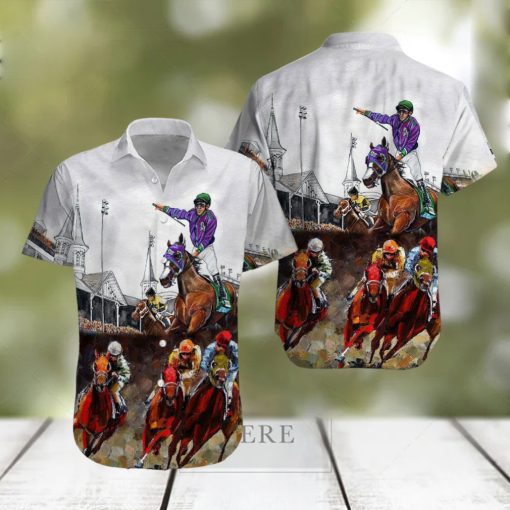 KENTUCKY DERBY HORSE RACING TRENDING HAWAIIAN SHIRT