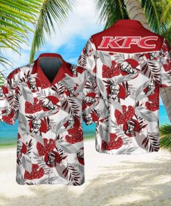 KFC Food Shirt, Tropical Flower Aloha Hawaiian Shirt For Men And Women