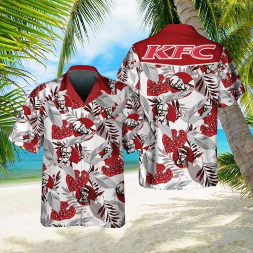 KFC Food Shirt, Tropical Flower Aloha Hawaiian Shirt For Men And Women