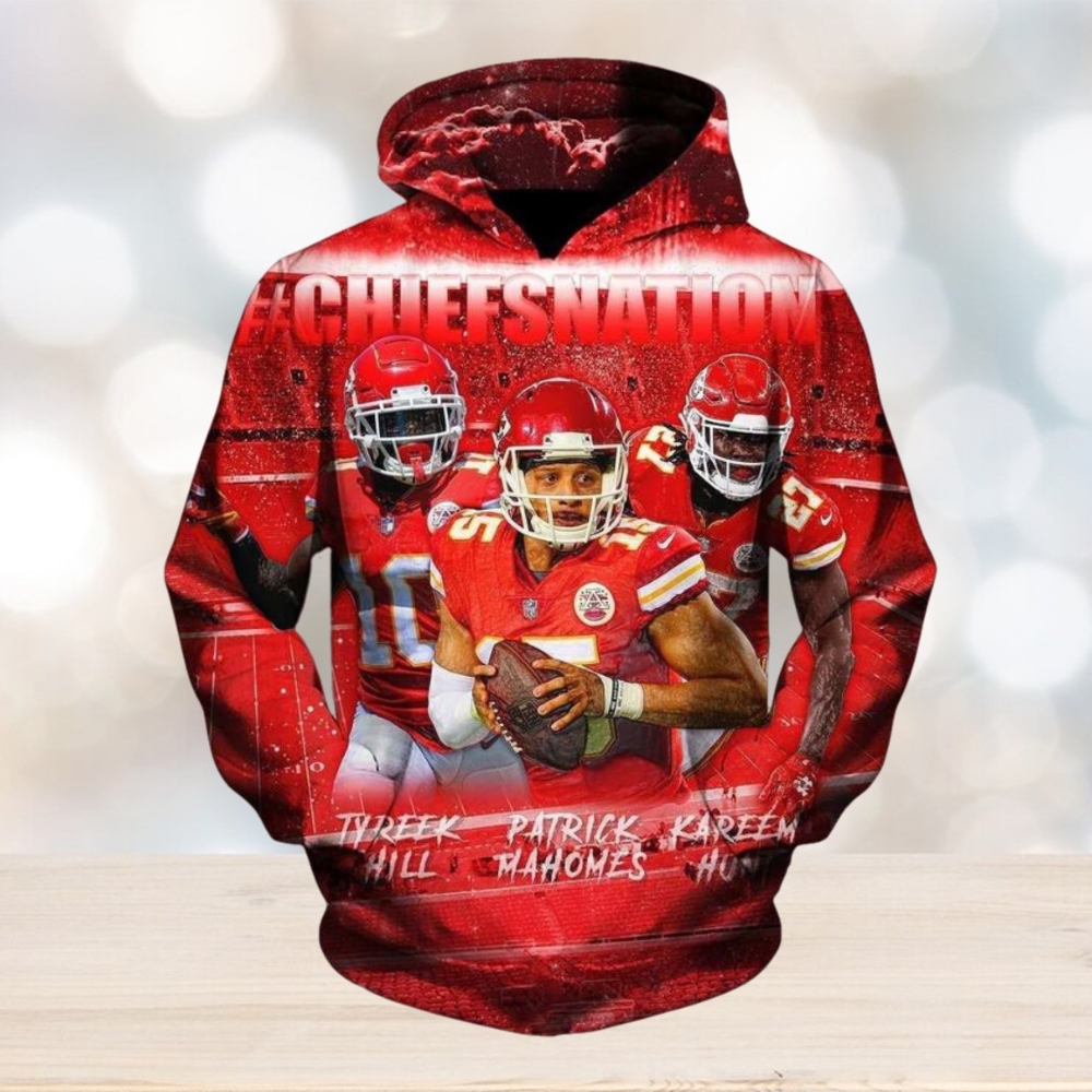 Kansas City Chiefs 3D Printed Hoodie Ver 42 Kansas City Chiefs 3D Printed Hoodie Ver 42