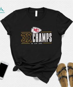 Kansas City Chiefs 3x Champs IV LIV LVII shirt