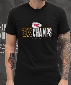 Kansas City Chiefs 3x Champs IV LIV LVII shirt