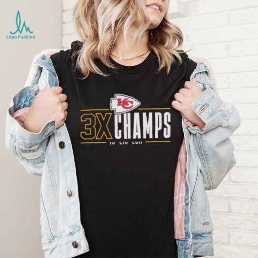 Kansas City Chiefs 3x Champs IV LIV LVII shirt