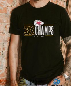 Kansas City Chiefs 3x Champs IV LIV LVII shirt