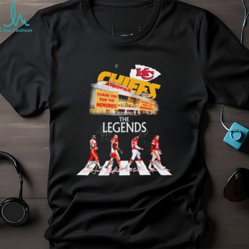 Kansas City Chiefs Arrowhead The Legends Abbey Road Signatures Shirt