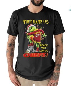 Kansas City Chiefs Grinch They Hate Us Because They Ain’t Us Chiefs Hoodie T Shirts
