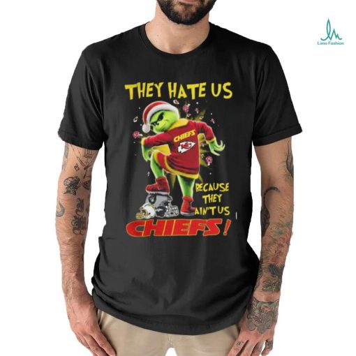 Kansas City Chiefs Grinch They Hate Us Because They Ain’t Us Chiefs Hoodie T Shirts