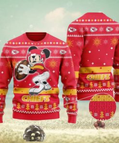 Kansas City Chiefs Mickey Mouse Funny Ugly Christmas Sweater