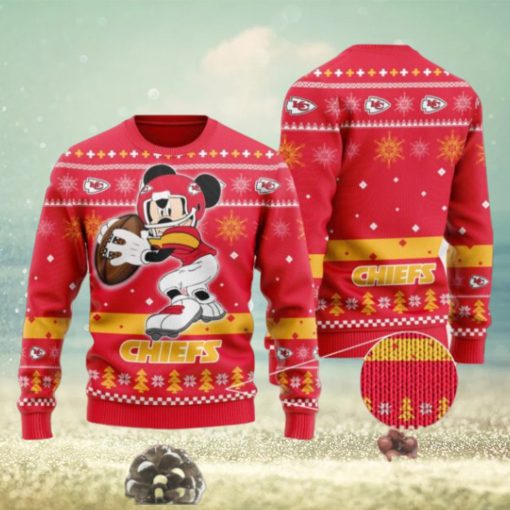 Kansas City Chiefs Mickey Mouse Funny Ugly Christmas Sweater