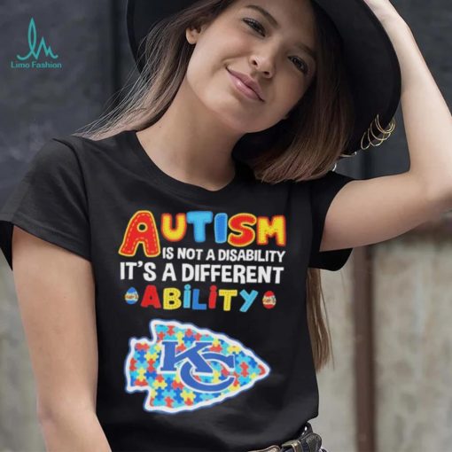 Kansas City Chiefs NFL Autism Is Not A Disability 2024 Shirt