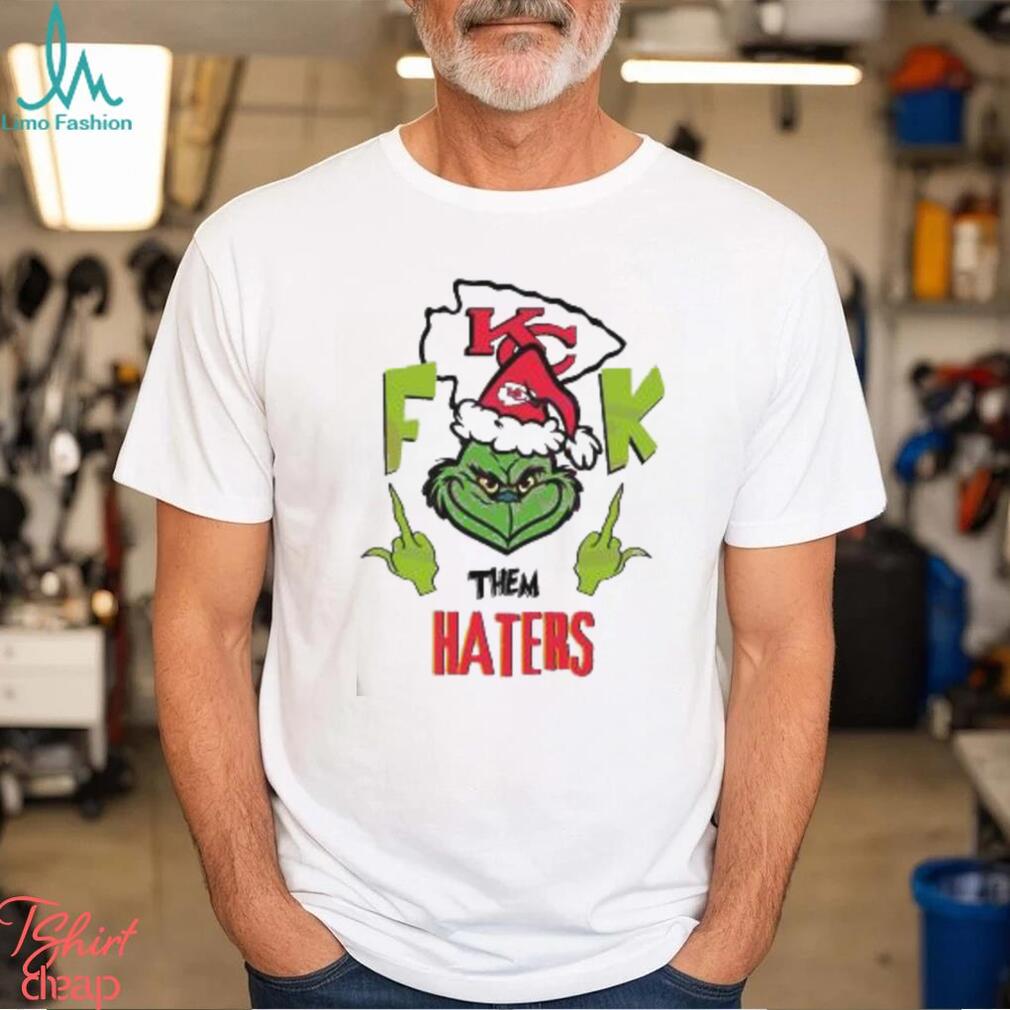 Kansas City Chiefs Santa Grinch Fuck Them Haters Shirt Kansas City Chiefs Santa Grinch Fuck Them Haters Shirt