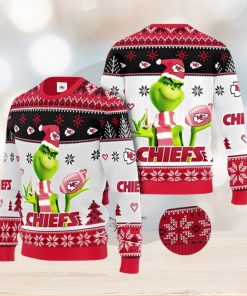 Kansas City Chiefs The Grinch Gift Ugly Christmas Sweater Xmas 3D Printed Christmas Sweater Gift