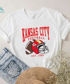 Kansas City Chiefs football est. 1960 NFL helmet logo shirt