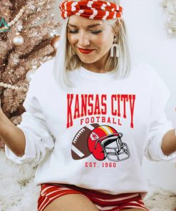 Kansas City Chiefs football est. 1960 NFL helmet logo shirt