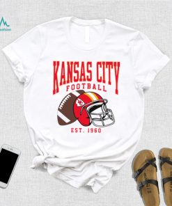 Kansas City Chiefs football est. 1960 NFL helmet logo shirt