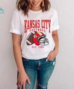 Kansas City Chiefs football est. 1960 NFL helmet logo shirt