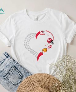 Kansas City Chiefs football heart helmet logo gift shirt