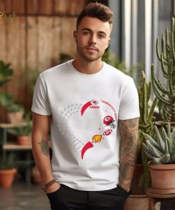 Kansas City Chiefs football heart helmet logo gift shirt
