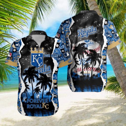 Kansas City Royals MLB Hawaiian Shirt Custom Name 3D All Over Printed Hawaii Shirt