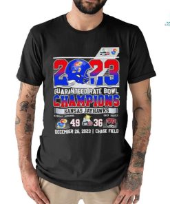 Kansas Jayhawks 2023 Guaranteed Rate Bowl Champions Kansas 49 – 36 UNLV Shirt