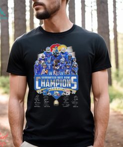 Kansas Jayhawks 2023 Guaranteed Rate Bowl Champions Signatures Shirt