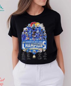 Kansas Jayhawks 2023 Guaranteed Rate Bowl Champions Signatures Shirt