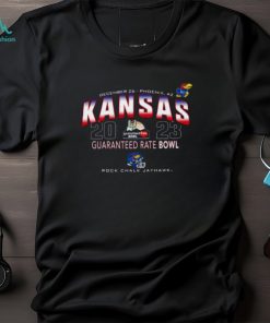 Kansas Jayhawks 2023 Guaranteed Rate Bowl Rock Chalk Jayhawk T shirt