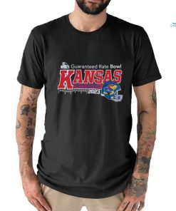 Kansas Jayhawks 2023 Guaranteed Rate Helmet Shirt