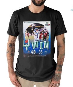 Kansas Jayhawks Defeated UNLV 49 36 To Win The 2023 Guaranteed Rate Bowl Champions NCAA Football T shirt