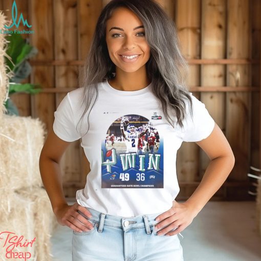 Kansas Jayhawks Football Are 2023 Guaranteed Rate Bowl Champions Defeated UNLV 49 36 shirt