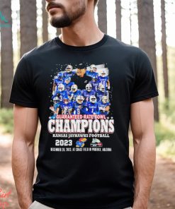 Kansas Jayhawks Football Team Guaranteed Rate Bowl 2023 Champions Shirt