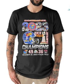 Kansas Jayhawks Guaranteed Rate Bowl Champions Rock Chalk 49 36 shirt