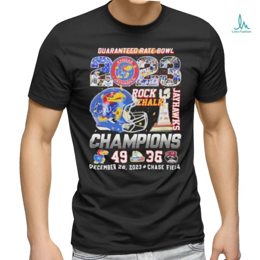 Kansas Jayhawks Guaranteed Rate Bowl Champions Rock Chalk 49 36 shirt