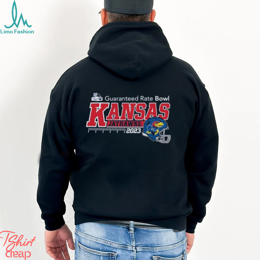 Kansas Jayhawks Guaranteed rate Bowl 2023 helmet shirt Kansas Jayhawks Guaranteed rate Bowl 2023 helmet shirt