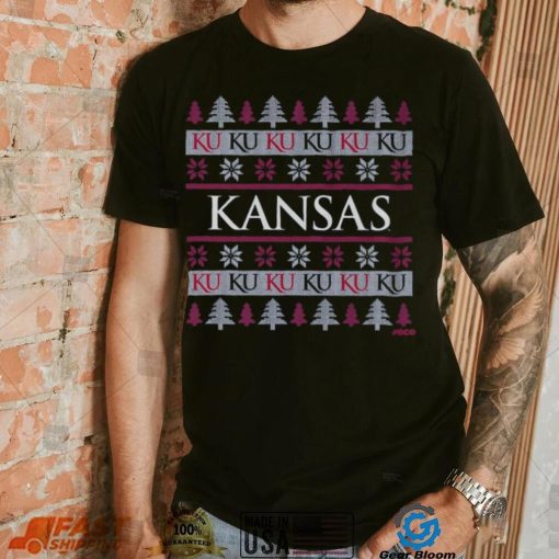 Kansas Jayhawks Holiday Sweater T Shirt
