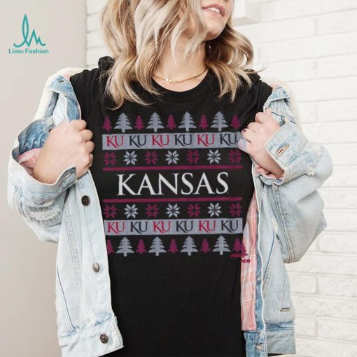 Kansas Jayhawks Holiday Sweater T Shirt