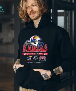 Kansas Jayhawks Vs UNLV Rebel 2023 Guaranteed Rate Bowl Helmet Match Up Unisex T Shirt