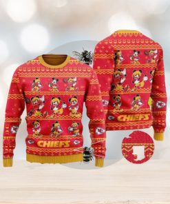 Kawhi Leonarnd Mickey Mouse Kansas City Chiefs Holiday Sweater