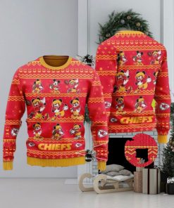 Kawhi Leonarnd Mickey Mouse Kansas City Chiefs Holiday Sweater