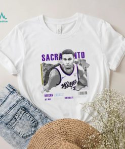 Keegan Murray Sacramento Kings basketball player information paper shirt