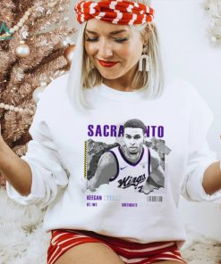 Keegan Murray Sacramento Kings basketball player information paper shirt