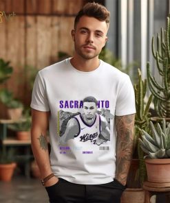 Keegan Murray Sacramento Kings basketball player information paper shirt