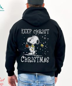 Keep christ Christmas Snoopy hugs the Cross cute shirt