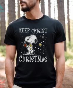 Keep christ Christmas Snoopy hugs the Cross cute shirt, hoodie, sweater, long sleeve and tank top Keep christ Christmas Snoopy hugs the Cross cute shirt
