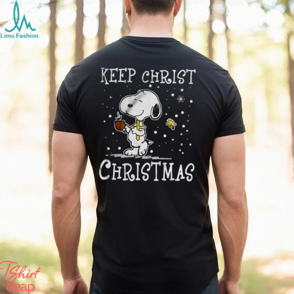 Keep christ Christmas Snoopy hugs the Cross cute shirt Keep christ Christmas Snoopy hugs the Cross cute shirt