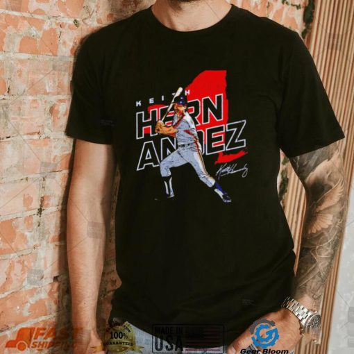 Keith Hernandez New York Mets baseball player signature New York map retro shirt
